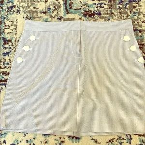 Seer sucker mini skirt